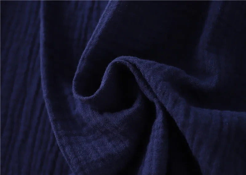 Japanese Cotton Crepe Kimono Robe – Unisex