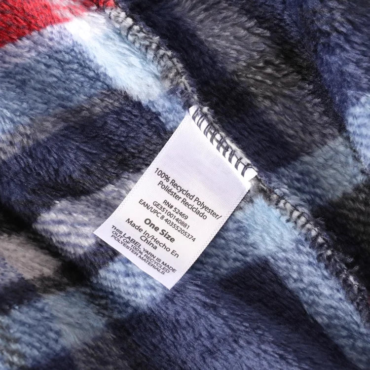 Men’s Plaid Flannel Bathrobe – Warm Winter Lounge & Sleepwear