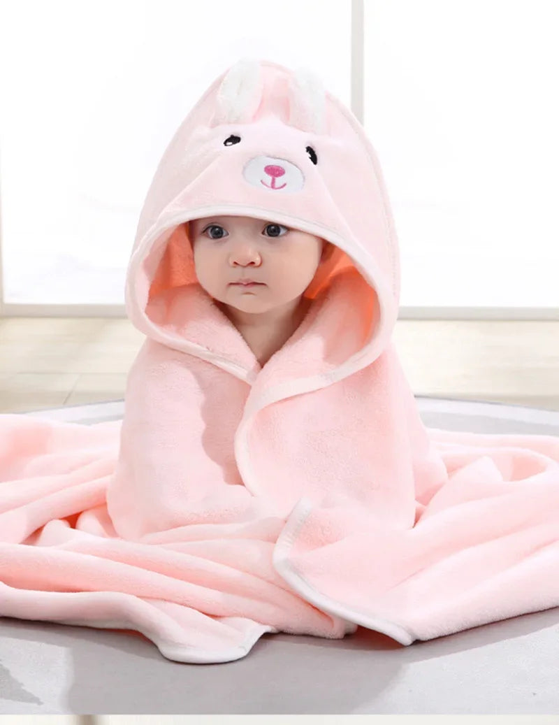 Embroidered Baby Bathrobe Towel